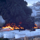 Firefighters battle the petrochemical fire at the Intercontinental Terminals Company on March 18, in Deer Park, Texas.